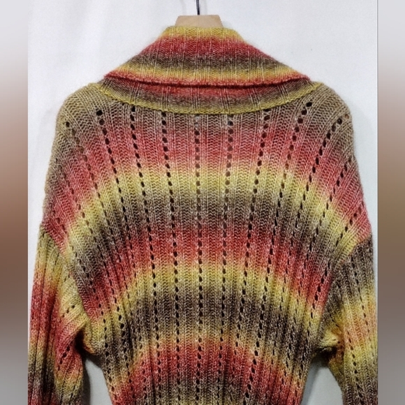 Modcloth The Last Summer Sunset Longline Cardigan Women's XL Granny Beachy Retro - Picture 6 of 8